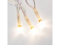 Гирлянда светодиодная универсальная 100 LED ТЕПЛЫЙ БЕЛЫЙ 10 метров, прозрачный ПВХ, с контроллером
