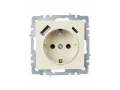 BRITE Розетка 1-местная с заземлением с защитными шторками 16А с USB A+C 18Вт РЮш11-1-БрКр бежевый ИЭК