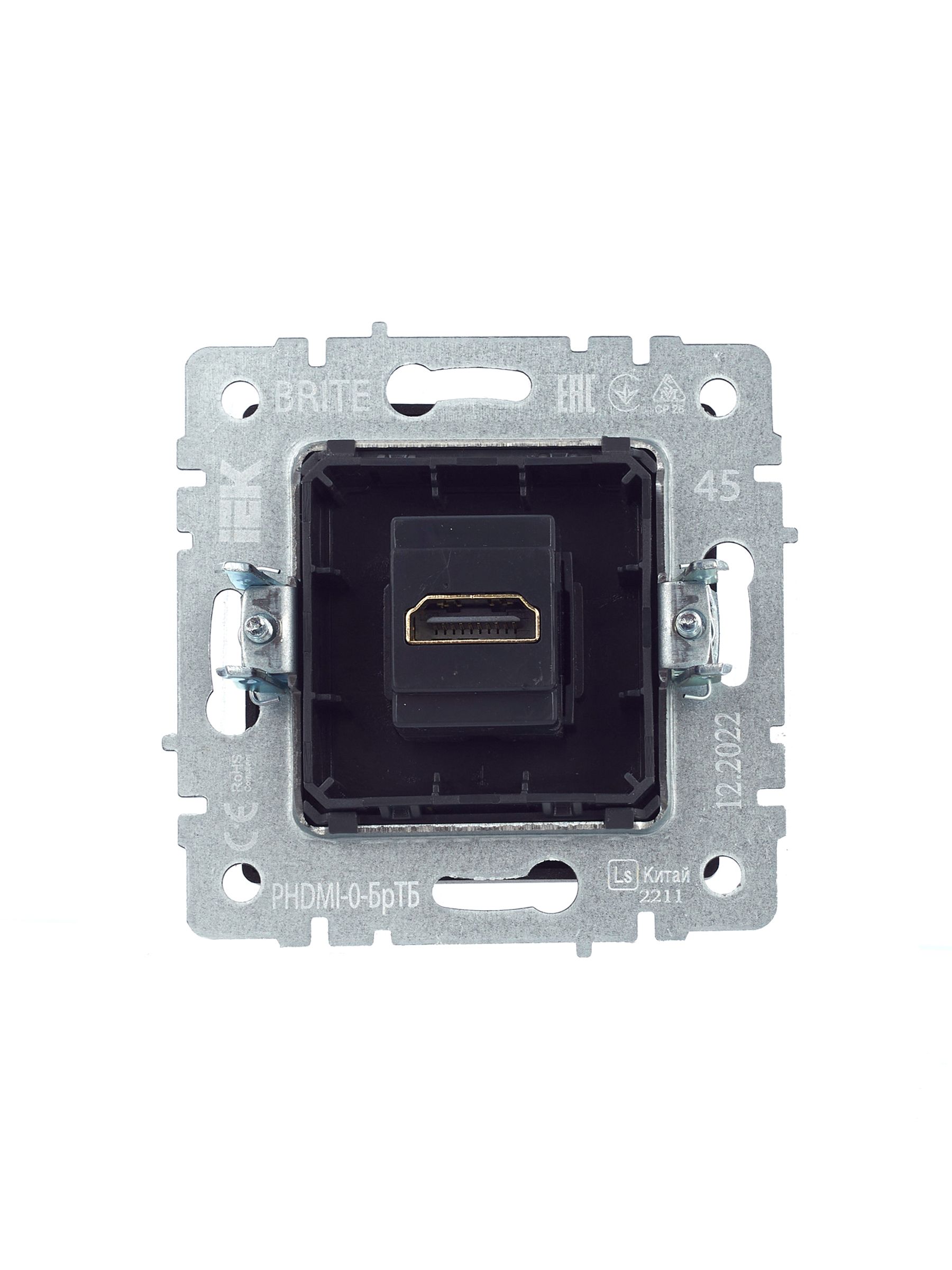 BRITE Розетка HDMI РHDMI-0-БрТБ темная бронза ИЭК
