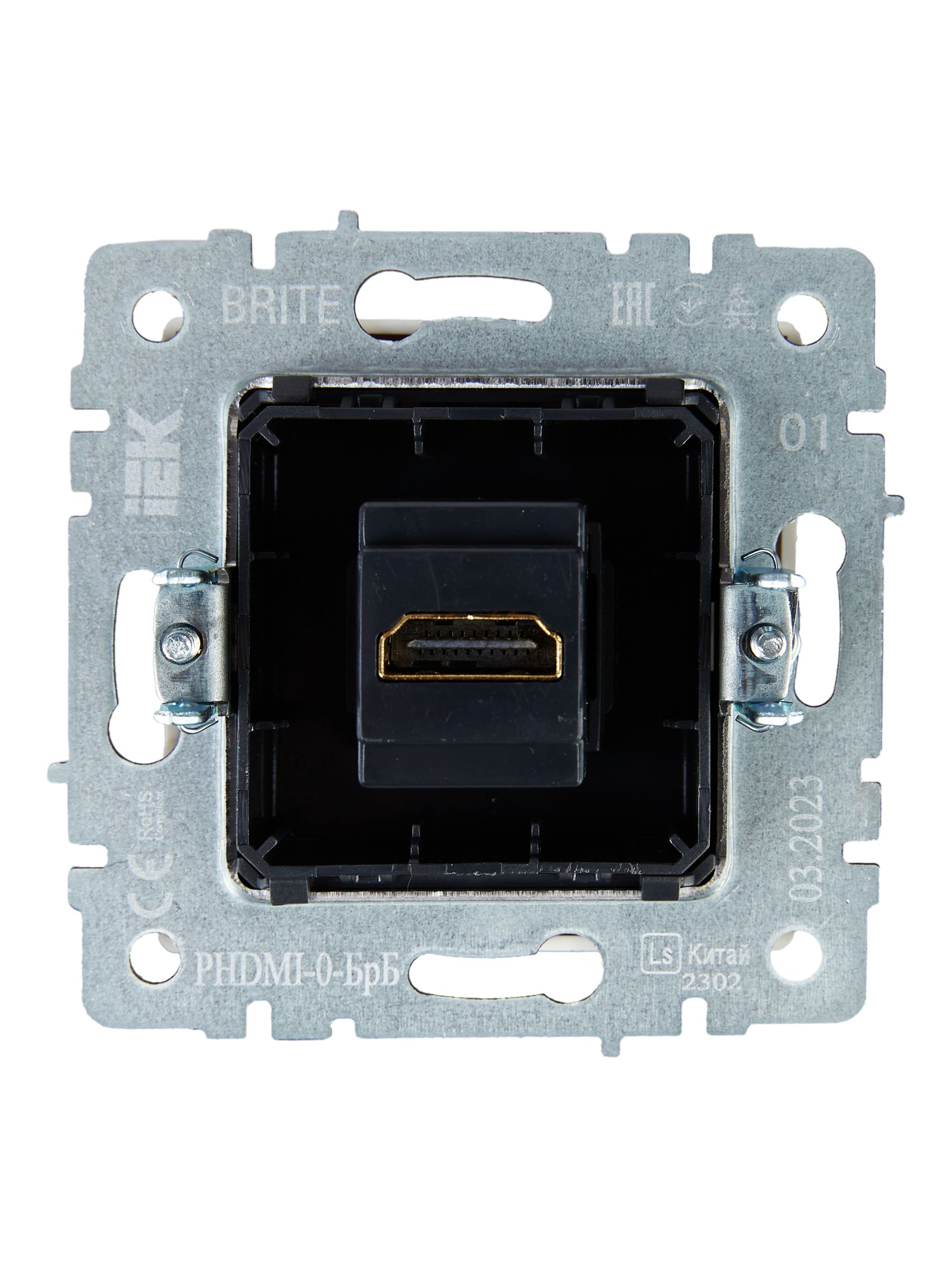 BRITE Розетка HDMI РHDMI-0-БрБ белый ИЭК