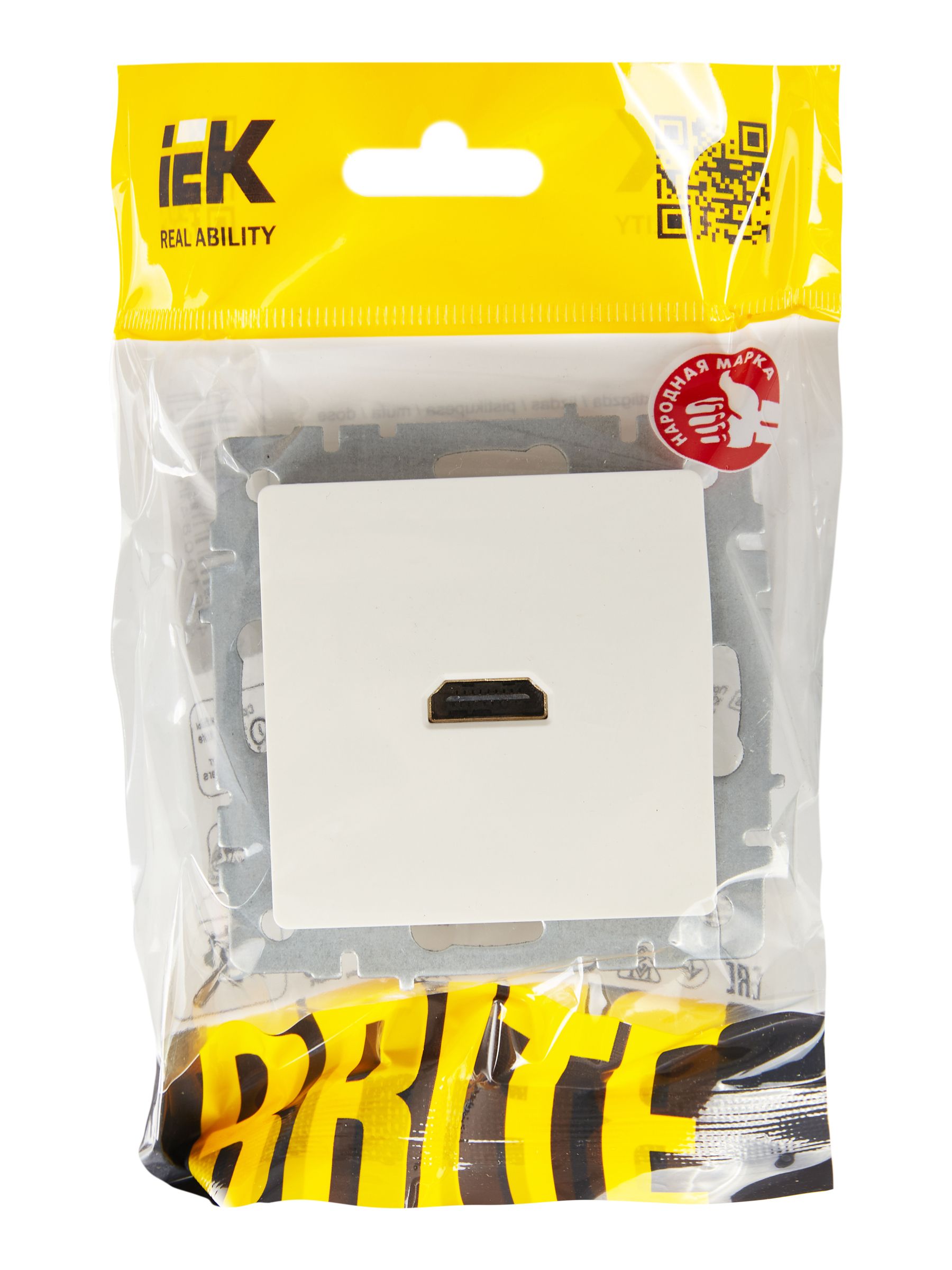 BRITE Розетка HDMI РHDMI-0-БрБ белый ИЭК