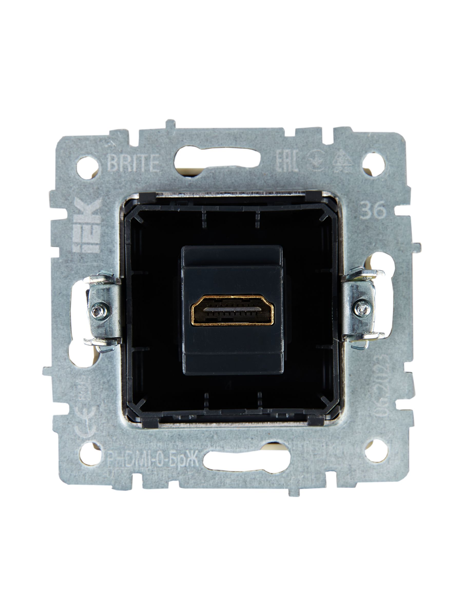 BRITE Розетка HDMI РHDMI-0-БрЖ жемчуг ИЭК