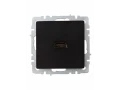 BRITE Розетка HDMI РHDMI-0-БрЧ черный ИЭК