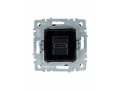 BRITE Розетка HDMI РHDMI-0-БрЧ черный ИЭК