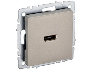 BRITE Розетка HDMI РHDMI-0-БрШ шампань ИЭК