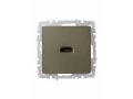 BRITE Розетка HDMI РHDMI-0-БрШ шампань ИЭК