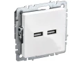 BRITE Розетка USB A+A 5В 3,1А РЮ10-1-БрБ белый ИЭК