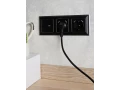 BRITE Розетка USB A+C 18Вт РЮ11-1-БрЧ черный ИЭК