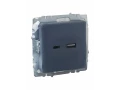 BRITE Розетка USB A+C 18Вт РЮ11-1-БрМ маренго ИЭК