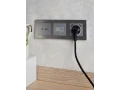 BRITE Розетка USB A+C 18Вт РЮ11-1-БрА алюминий ИЭК