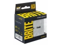 BRITE Розетка USB A+C 18Вт РЮ11-1-БрА алюминий ИЭК