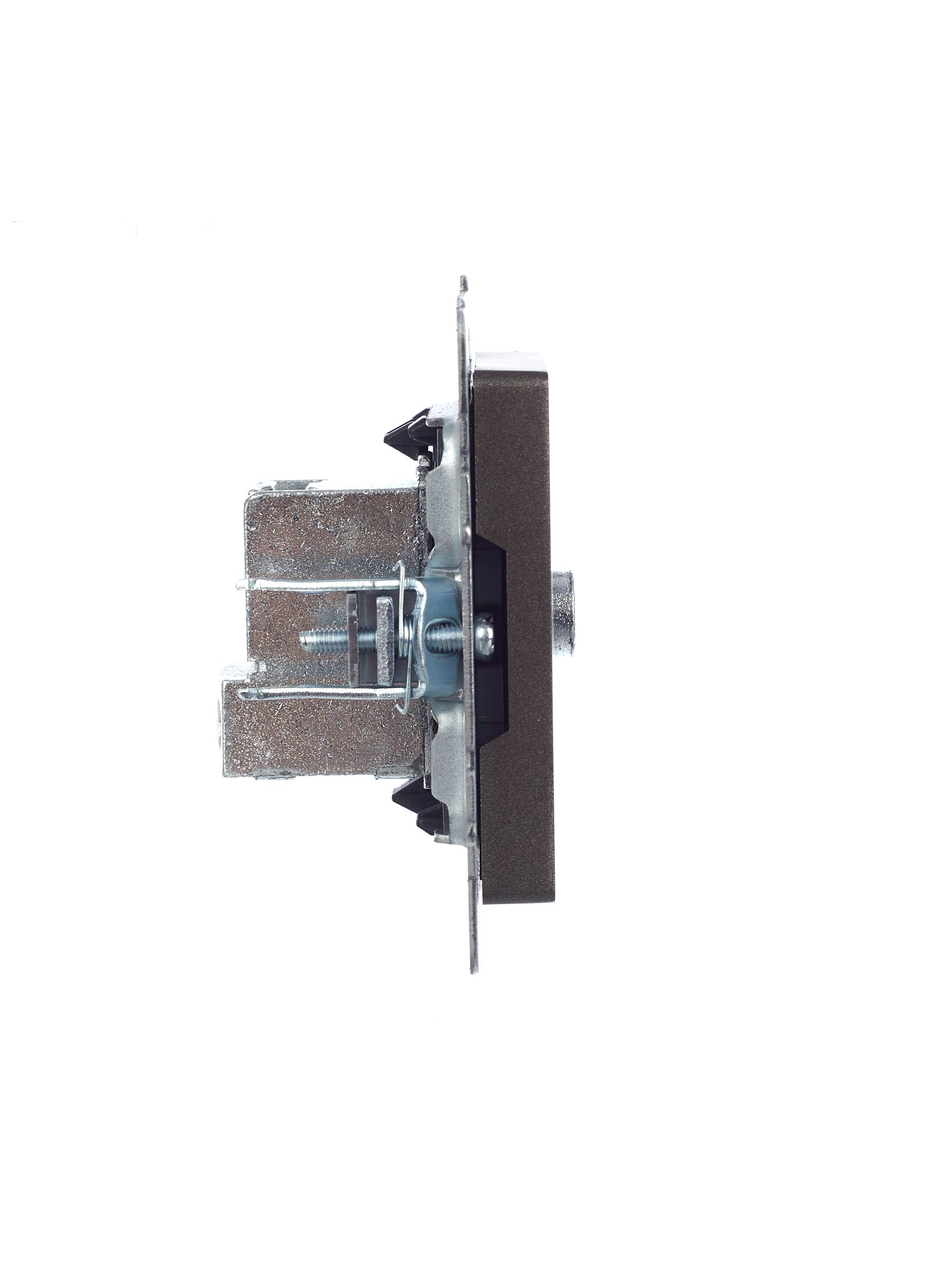 BRITE Розетка TV проходная РТВ10-0-БрТБ темная бронза ИЭК