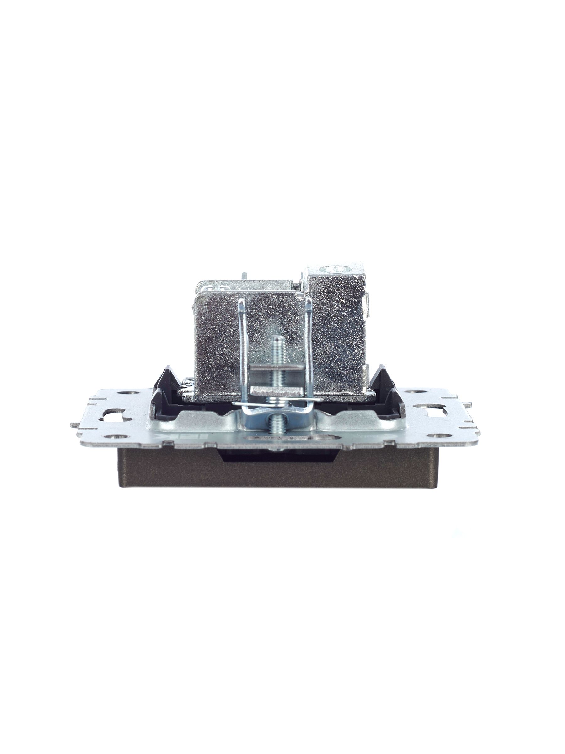 BRITE Розетка TV проходная РТВ10-0-БрТБ темная бронза ИЭК