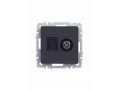 BRITE Розетка двойная TV+RJ45 кат.5E РТВ/РК12-БрГ графит ИЭК