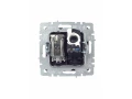BRITE Розетка двойная TV+RJ45 кат.5E РТВ/РК12-БрГ графит ИЭК