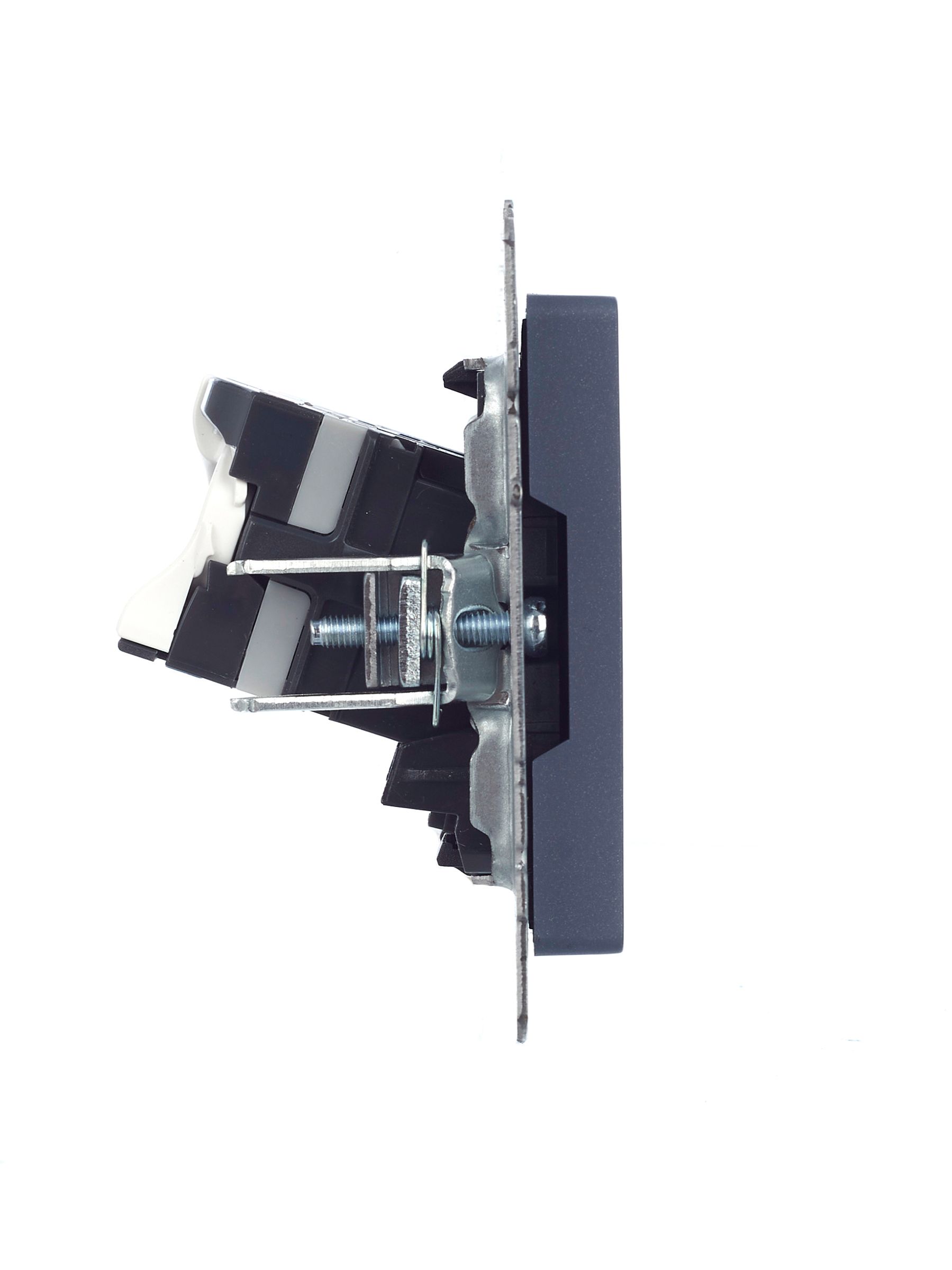 BRITE Розетка компьютерная двойная RJ45 кат.5E РК10-2-БрМ маренго ИЭК