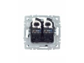 BRITE Розетка компьютерная двойная RJ45 кат.5E РК10-2-БрМ маренго ИЭК