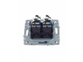 BRITE Розетка компьютерная двойная RJ45 кат.5E РК10-2-БрМ маренго ИЭК