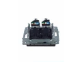 BRITE Розетка компьютерная двойная RJ45 кат.5E РК10-2-БрТБ темная бронза ИЭК