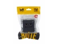 BRITE Розетка компьютерная двойная RJ45 кат.5E РК10-2-БрГ графит ИЭК