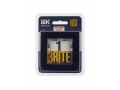 BRITE Рамка 1-местная РУ-1-1-БрЧ металл черный ИЭК