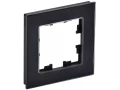 BRITE Рамка 1 -местная РУ-1-2-БрЧ стекло черный ИЭК