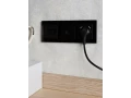 BRITE Рамка 3 -местная РУ-3-2-БрЧ стекло черный ИЭК