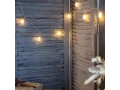 Гирлянда светодиодная Баночки 1,5 м, 10 LED, прозрачный ПВХ, цвет свечения теплый белый, 2 х АА (батарейки не в комплекте) NEON-NIGHT