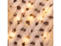 Гирлянда светодиодная Баночки 1,5 м, 10 LED, прозрачный ПВХ, цвет свечения теплый белый, 2 х АА (батарейки не в комплекте) NEON-NIGHT