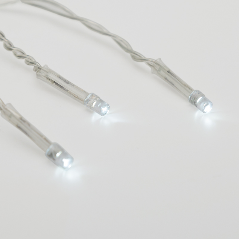 Гирлянда светодиодная Дождь 1.5х1.5 м 144 LED, прозрачный ПВХ, с контроллером, холодное белое свечение NEON-NIGHT