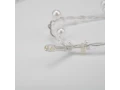Гирлянда светодиодная Жемчужинки 1,5 м, 10 LED, прозрачный ПВХ, цвет свечения теплый белый, 2 х АА (батарейки не в комплекте) NEON-NIGHT
