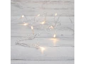 Гирлянда светодиодная Жемчужинки 1,5 м, 10 LED, прозрачный ПВХ, цвет свечения теплый белый, 2 х АА (батарейки не в комплекте) NEON-NIGHT