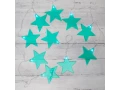 Гирлянда светодиодная Звездопад бирюзовая 10 LED, 2,25 м, прозрачныйПВХ, белый цвет свечения, 2 х АА (батарейки не в комплекте) NEON-NIGHT