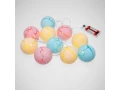 Гирлянда светодиодная Карамельки 1.5 м, прозрачный ПВХ, 10 LED, теплый белый, питание 2 х АА (батарейки не в комплекте)