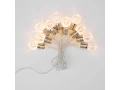 Гирлянда светодиодная Лампочки 10 LED, 1.5 м, прозрачный ПВХ, теплый белый цвет свечения, 2 х АА (батарейки не в комплекте) NEON-NIGHT