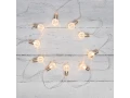 Гирлянда светодиодная Лампочки 10 LED, 1.5 м, прозрачный ПВХ, теплый белый цвет свечения, 2 х АА (батарейки не в комплекте) NEON-NIGHT