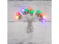 Гирлянда светодиодная Мини-лампочки 1.5 м, 10 LED, прозрачный ПВХ, цвет свечения мультиколор, 2 х АА (батарейки не в комплекте) NEON-NIGHT