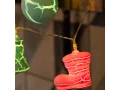 Гирлянда светодиодная Новый год 1,5 м, прозрачный ПВХ, 10 LED, теплый белый, питание 2 х АА (батарейки не в комплекте)
