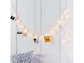 Гирлянда светодиодная Прищепки 10 LED, 1.5 м, прозрачный ПВХ, теплый белый цвет свечения, 2 х АА (батарейки не в комплекте) NEON-NIGHT