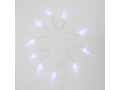 Гирлянда светодиодная Сосульки 1,5 м, 10 LED, прозрачный ПВХ, цвет свечения белый, 2 х АА (батарейки не в комплекте) NEON-NIGHT