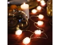 Гирлянда светодиодная Шишки 1,5 м, 10 LED, прозрачный ПВХ, цвет свечения теплый белый, 2 х АА (батарейки не в комплекте) NEON-NIGHT