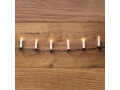Гирлянда Свечи 4м, темно-зеленый ПВХ, 20 LED ТЕПЛЫЙ БЕЛЫЙ