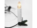 Гирлянда Свечи 4м, темно-зеленый ПВХ, 20 LED ТЕПЛЫЙ БЕЛЫЙ