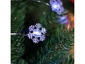 Гирлянда Снежинки, 2м, 20 диодов, цвет белый