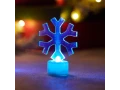 Фигура светодиодная на подставке Снежинка, RGB