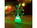 Фигура светодиодная на подставке Снежинка, RGB