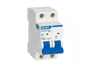 Автоматический выключатель NXB-63 2P 50A 6кА х-ка C (R) (CHINT) 814097