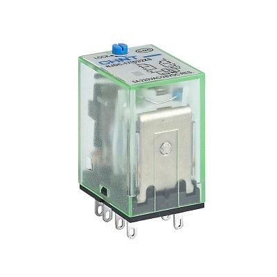 Промежуточное реле с кнопкой тестирования NJDC-17(D)/2Z 2 конт. с инд.  LED 10A DC24V (CHINT) 651039