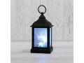 Декоративный фонарь 11х11х22,5 см, черный корпус, цвет свечения RGB с эффектом мерцания NEON-NIGHT