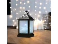 Декоративный фонарь 11х11х22,5 см, черный корпус, цвет свечения RGB с эффектом мерцания NEON-NIGHT
